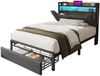 Bett 90×200 cm aus Kiefernholz und MDF mit Ausziehbett und Schreibtisch, weiß Bild 5
