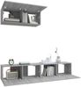 3-tlg. TV-Schrank-Set Grau Sonoma Holzwerkstoff [3114476] Bild 4