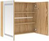 vidaXL LED-Spiegelschrank fürs Bad Eichen-Optik 80x12x68 cm 326515 Bild 5