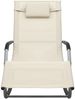 vidaXL Sonnenliegen 2 Stk. Textilene Creme und Grau 310510 Bild 3