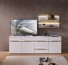 Stella Trading Memphis 2er Set Wandboard in Weiß, Artisan Eiche Optik FSC-Zertifiziert - Vielseitig einsetzbare Wandregale mit LED-Beleuchtung - 100 x 15 x 23 cm (B/H/T) Bild 2