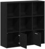 vidaXL Bücherschrank Schwarz Eichen-Optik 98x29x97,5 cm Holzwerkstoff 862471 Bild 5