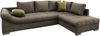 Polsterecke >Althea< Schlaffunktion, Rutsche, Bezug braun - 298x65x202 (BxHxT) Bild 5