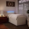 vidaXL Boxspringbett mit Matratze Weiß 80x200 cm Kunstleder 3288397 Bild 5
