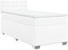 vidaXL Boxspringbett mit Matratze Weiß 80x200 cm Kunstleder 3288397 Bild 3