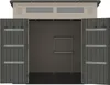 Vente-unique - ANTEVA Gartenhaus Harz GrauBeige - B 237 cm x H 230 cm x L 237 cm Bild 5