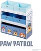 roba Spielregal 'Paw Patrol' - Aufbewahrungsregal - inkl. 5 Stoffboxen - Holz - Weiß / Grau Bild 5