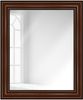 WANDStyle Wandspiegel H017 aus Massivholz in Nussbaum-Optik 60 x 70 cm im Stil Antik Bild 2