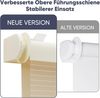 Sekey Zebra Doppelrollo Zweifarbig Klemmfix ohne Bohren Sichtschutz Beige & Braun 100x130cm Bild 2
