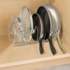 Geschirrablage satin Topfdeckelhalter Pfannenhalter Metall 2er Set Küche mDesign Bild 5