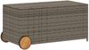 vidaXL Gartentruhe mit Rollen Grau 190L Poly Rattan 365326 Bild 2