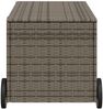 vidaXL Gartentruhe mit Rollen Grau 190L Poly Rattan 365326 Bild 5