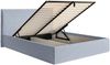 Selsey 'Softie Slim' Polsterbett 140×200 mit Bettkasten und Lattenrost, Chenille, hellblau Bild 4