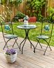 Gartenstuhl 2er Set COZZANA Metall Schwarz Bild 3