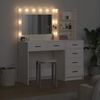 vidaXL Schminktisch mit Regal Weiß 78,5 x 41 x 135 cm Holzwerkstoff 3334191 Bild 4