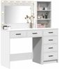 vidaXL Schminktisch mit Regal Weiß 78,5 x 41 x 135 cm Holzwerkstoff 3334191 Bild 3