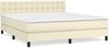 vidaXL Boxspringbett mit Matratze Creme 160x200 cm Kunstleder 3141133 Bild 2