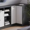 Eck-Küchenschrank für Dachschrägen R-Line Weiß Landhaus 75.6 cm mit 1 Tür, Schrankkorpus 60 cm Tiefe Vicco Bild 4