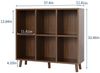 GarveeMore Bücherregal 6 Würfel Bücherregal niedriges 2-stufiges offenes Bücherregal Bild 2