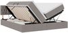 vidaXL LED-Speicherbett mit Matratze Taupe 180 x 200 cm Stoff 3371576 Bild 2