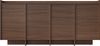 skølm 'Meili' Kommode Walnuss-Optik, mit 4 Push-to-Open Türen und 8 Fächern, Sideboard, 180x38x85 cm Bild 11