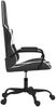 vidaXL Gaming-Stuhl mit Massagefunktion Schwarz und Weiß Kunstleder 345538 Bild 4