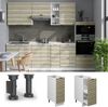 Apothekerschrank Fame-Line Eiche Paneel 30 cm ohne Arbeitsplatte Vicco Bild 2