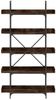vidaXL Bücherregal 5 Böden Räuchereiche 100x33x180,5 cm Holzwerkstoff 837699 Bild 4