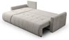 Selsey 'Timmone' Ecksofa mit Schlaffunktion & Bettkasten, Chenille, Universal, Hellbeige Bild 3