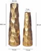 Deko Vase 2er Set Aluminium Gold Blumenvase Modern Bild 4