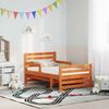 vidaXL Bettrahmen mit ausziehbarem Matratze Braun 80 x 200 cm 3385957 Bild 3