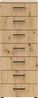 Carryhome 'MULTISTAURAUM' Kommode, Holznachbildung Eiche Artisan, 45 x 115 x 40 cm, mit 7 Schubladen Bild 3
