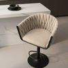 HOME DELUXE Barhocker höhenverstellbar gewebt SAMIR - 3er Set Beige Bild 3