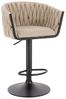 HOME DELUXE Barhocker höhenverstellbar gewebt SAMIR - 3er Set Beige Bild 5