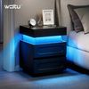 Woltu Nachttisch (1-St), mit Ladefunktion und LED-Beleuchtung 45 x 58 x 40 cm Bild 2
