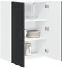 vidaXL Wandschrank PORTO Schwarz 60 x 31 x 80 cm Holzwerkstoff 885396 Bild 3