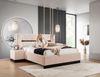 Polsterbett Doppelbett Set. 4 HAMILTON 120x200cm Stoff Magic Velvet Lachs Bild 2