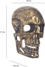FineBuy Wanddeko Totenkopf Aluminium 41 cm Schädel Groß, Design Wanddekoration Metall Deko Alu Modern, Wohndeko Skull, Wandskulptur Dekoration Wohnaccessoire Bild 3
