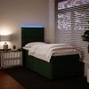 vidaXL Boxspringbett mit Matratze Dunkelgrün 100x200 cm Samt 3293143 Bild 4