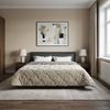 vidaXL Winterbettdecke Gepolstert Hellgrau 200 x 200 cm 42026316 Bild 4