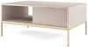 Selsey 'Vellore' Couchtisch 104 x 68 cm, Grau-Beige, mit Schublade und goldenem Gestell Bild 5