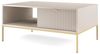 Selsey 'Vellore' Couchtisch 104 x 68 cm, Grau-Beige, mit Schublade und goldenem Gestell Bild 4