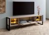 Lowboard Akazie / Altholz 220x40x60 natur lackiert DENVER #117 Bild 4