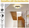 ZMH LED Deckenlampe Schlafzimmer Modern Deckenleuchte - Warmweiß Flurlampe Schwarz Schlafzimmerlampe 16W Acryl Wohnzimmerlampe Klein Design Küchenlampe für Flur Wohnzimmer Kinderzimmer Küche Bild 2