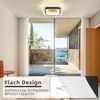 ZMH LED Deckenlampe Schlafzimmer Modern Deckenleuchte - Warmweiß Flurlampe Schwarz Schlafzimmerlampe 16W Acryl Wohnzimmerlampe Klein Design Küchenlampe für Flur Wohnzimmer Kinderzimmer Küche Bild 3