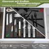 Refined Living Organizer Ausziehbarer Besteckkasten Besteckhalter Flexibler Besteckeinsatz (Breite von 30 auf 53 cm Erweiterbar Schubladeneinsatz Besteckorganizer, 1 St, Schubladen Organizer Küchen Organizer Schubladen-Utensilien-Organizer), Verstellba... Bild 3