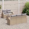 vidaXL Gartensofa-set Beige 55 x 55 x 37 cm Poly-Rattan 3345920 Bild 3