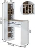 Roomart Bartisch DUBLIN – Moderner Bistrotisch & Küchentisch – Stehtisch für Küche & Büro – 180 × 120 × 50 cm • Weiß-Eiche Bild 4