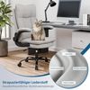 Ergonomischer Bürostuhl mit Wippfunktion und Armlehne, Grau 150 kg Bild 4