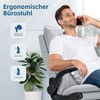 Ergonomischer Bürostuhl mit Wippfunktion und Armlehne, Grau 150 kg Bild 3